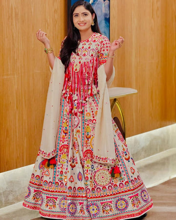 The lehenga choli, also known as Lehnga, is a three-piece attire comprising the lehenga, a long Indian skirt worn by Indian women across India.