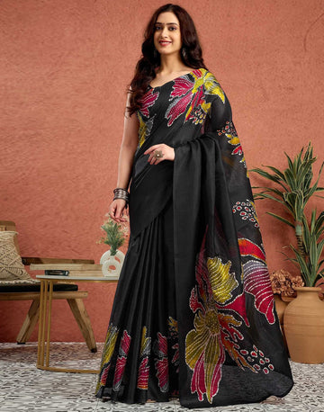 Semi Gajji Silk Soft and Smooth Saree.
