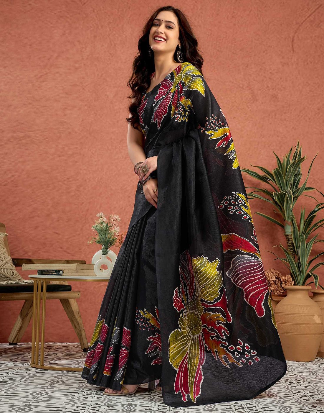 Semi Gajji Silk Soft and Smooth Saree.