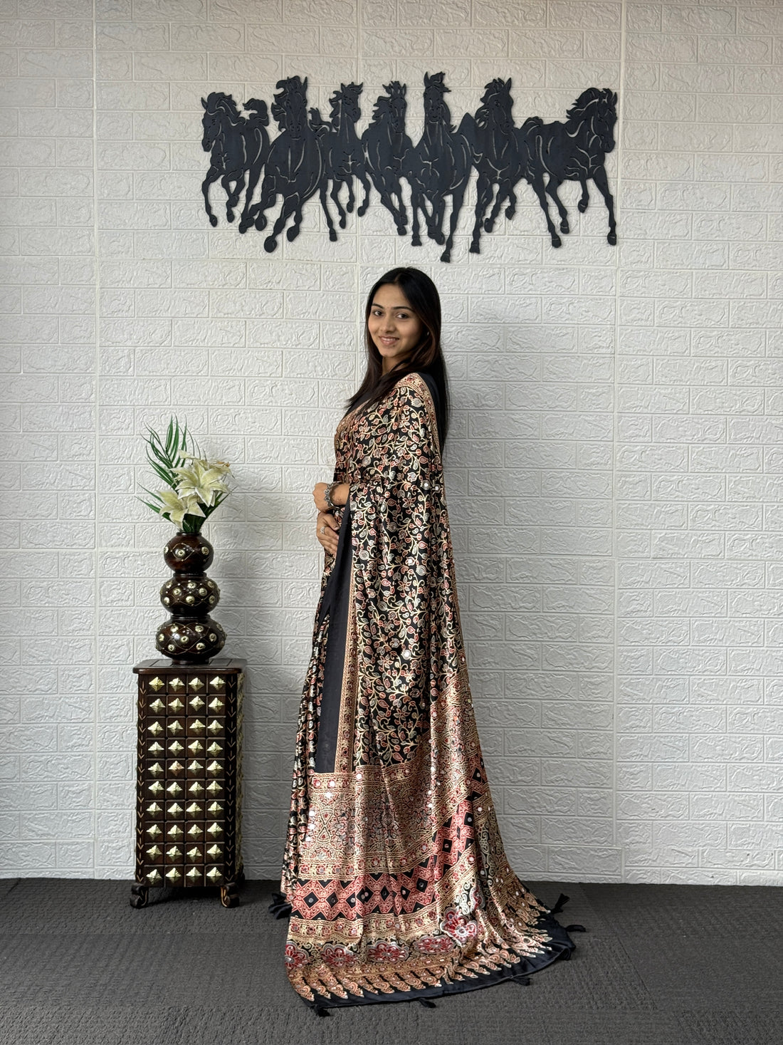 Artisan Inspired Ethnic Print Saree