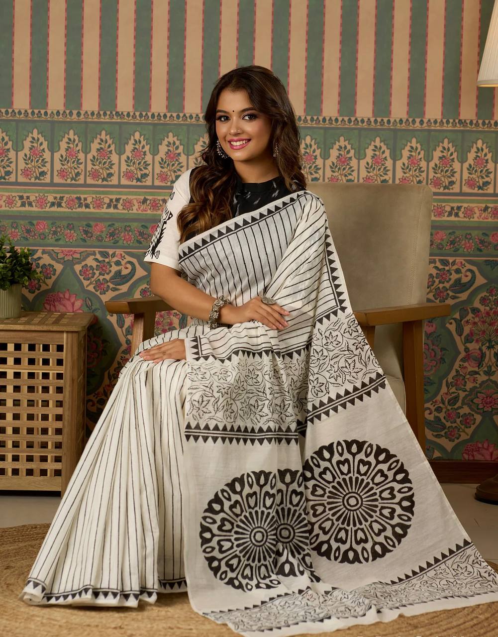 ✨ Elegant Lilan Cotton Saree ✨